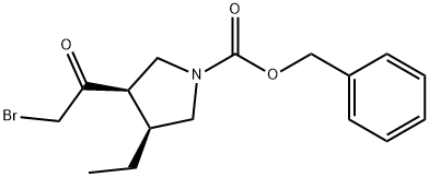 (3R,4S)-3-(2-溴乙?；?-4-乙基-1-吡咯烷羧酸芐酯
